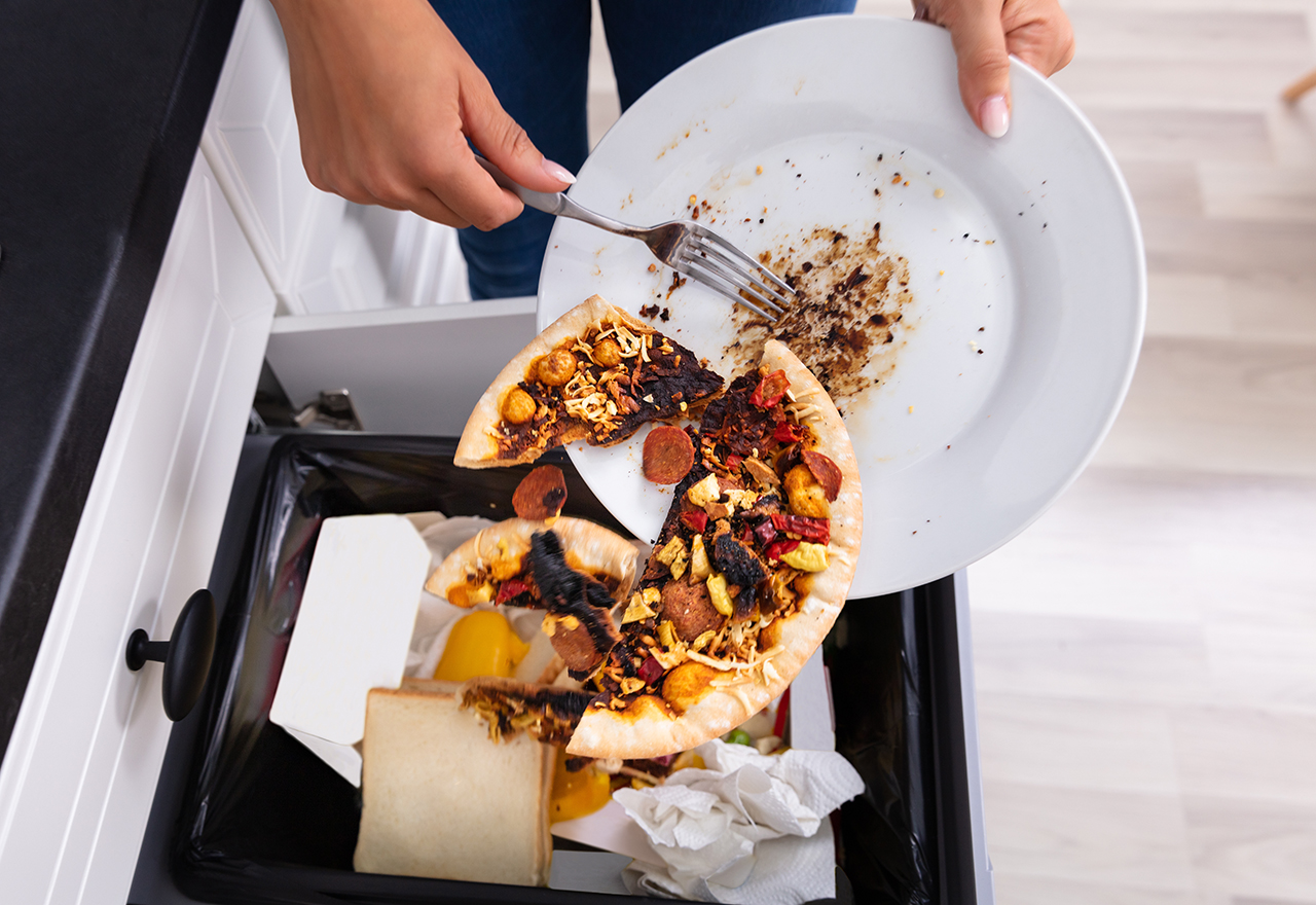 Food Waste Bin Pizza