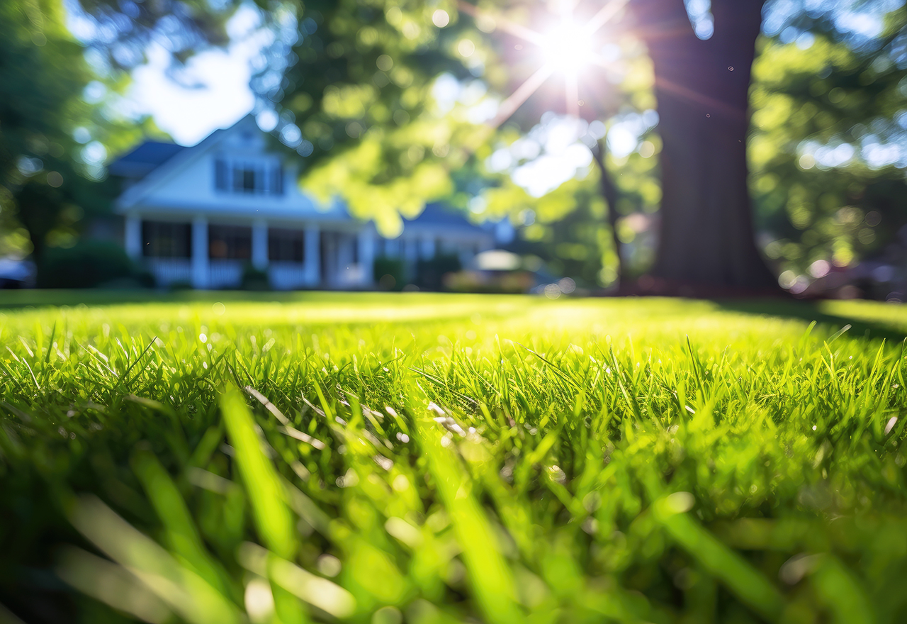 Grass Front Yard House Sunshine