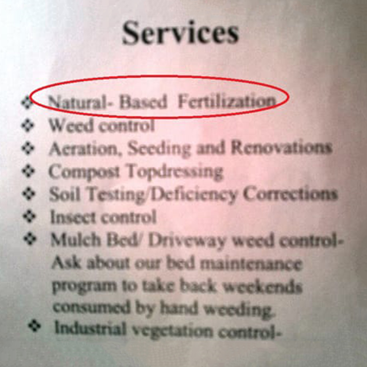 Natural-Based Fertilizer Brochure