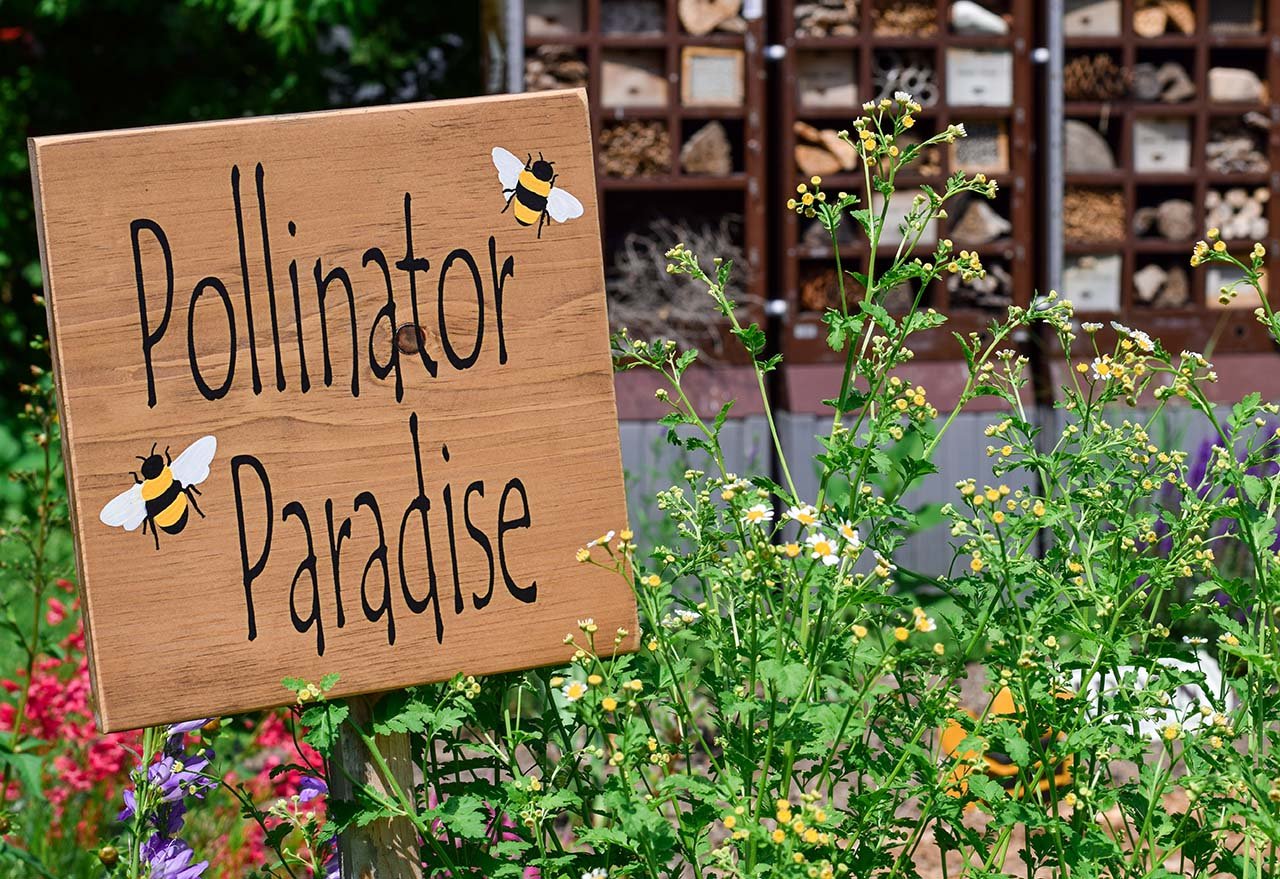 Pollinator Garden Flowers Sign