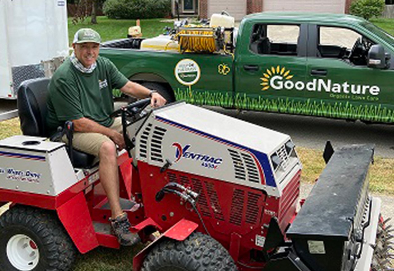 Technician Ed Riding Ventrac