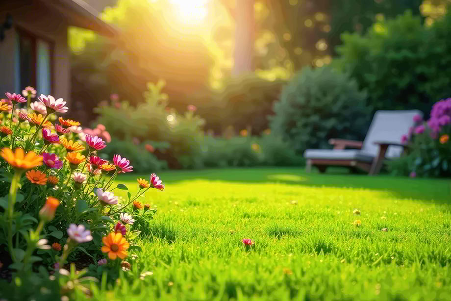 Yard Flowers Sunshine Grass Lawn Chair Web